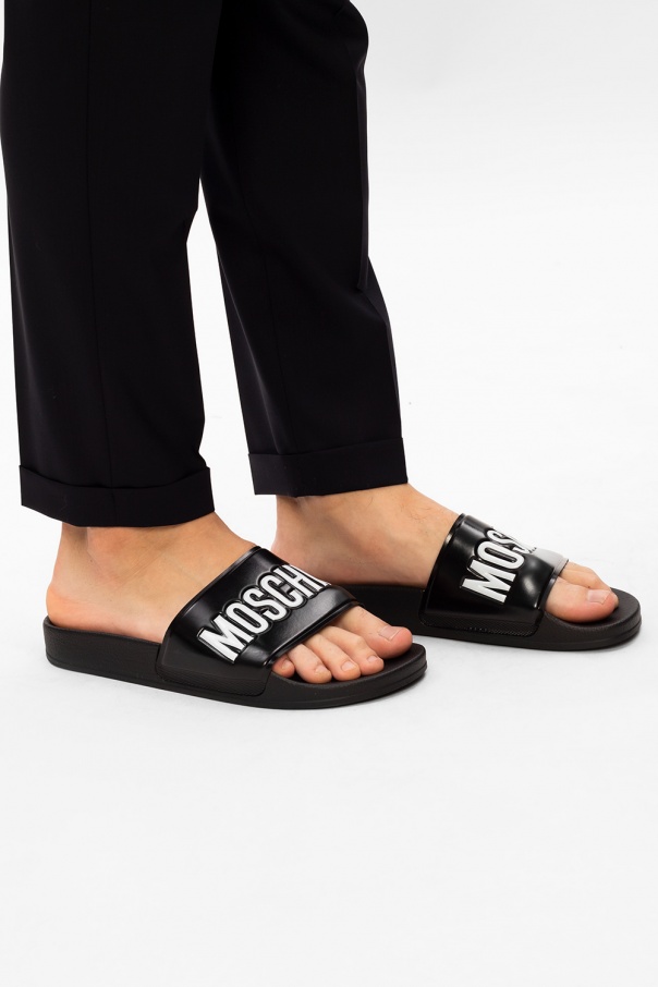 moschino slides on sale